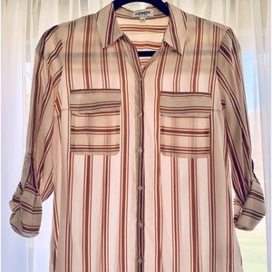EXPRESS (The City Shirt) Blouse (XS) Wore 1X!